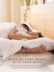 Snuggledown Pair of Duck Feather and Down 100% Cotton Pillows - Image 3 of 9