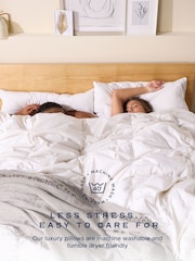 Snuggledown Pair of Duck Feather and Down 100% Cotton Pillows - Image 7 of 9