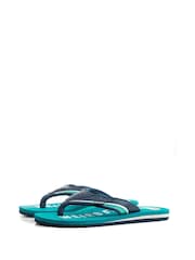 Weird Fish Blue Columbia Branded Flip Flops - Image 3 of 4