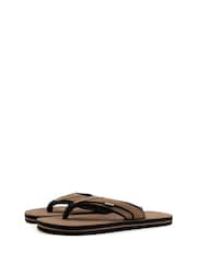 Weird Fish Brown Foster Flip Flops - Image 1 of 4