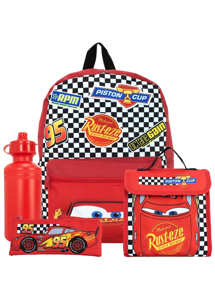 Character Red Cars 4 Pc Backpack Set - Image 1 of 7