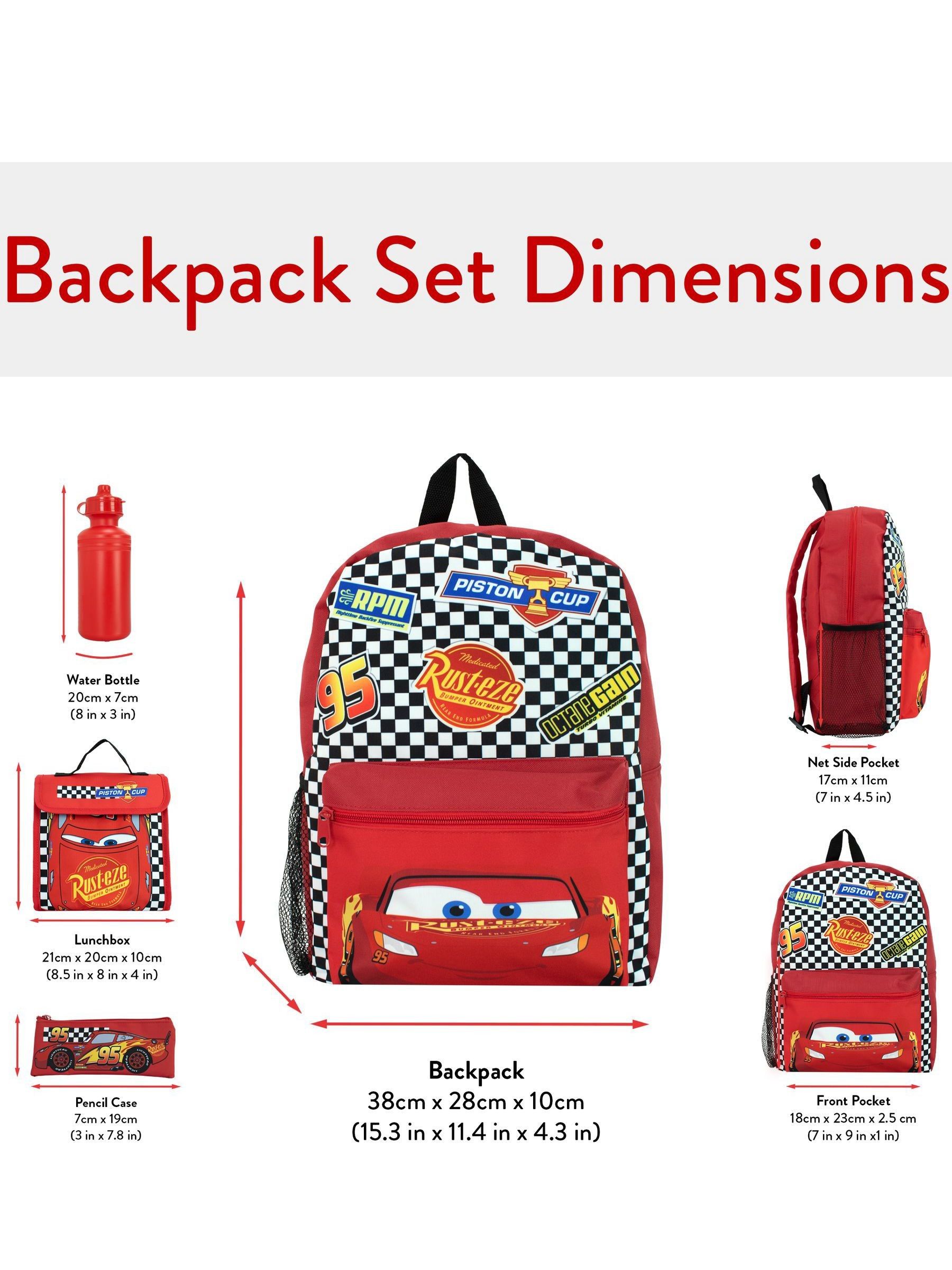 Buy Character Red Cars 4 Pc Backpack Set from the Next UK online shop