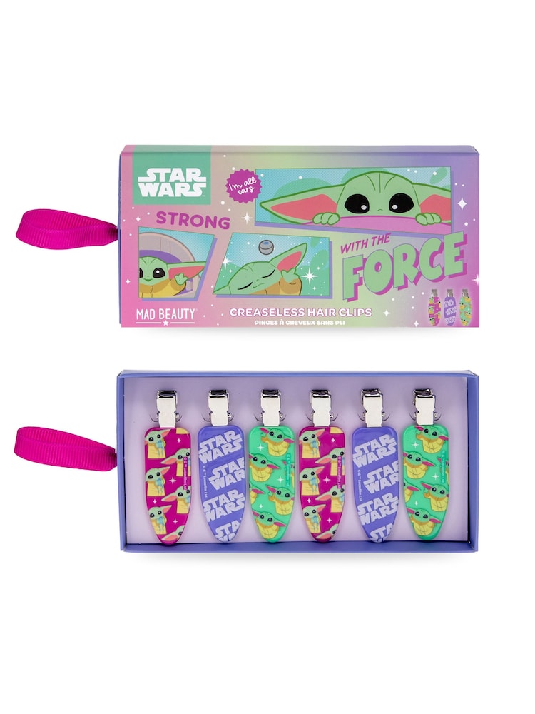 Mad Beauty Grogu Galaxy Creaseless Clips 6 Pack - Image 1 of 6 Mad Beauty Grogu Galaxy Creaseless Clips 6 Pack - Image 1 of 6
