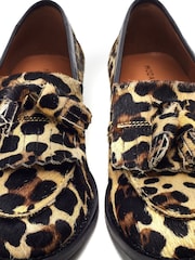 Moda in Pelle Brown Florana Flat Tassel Loafers - Image 4 of 4