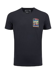 Weird Fish Blue Big Bream Theory Back Print Artist T-Shirt - Image 5 of 6