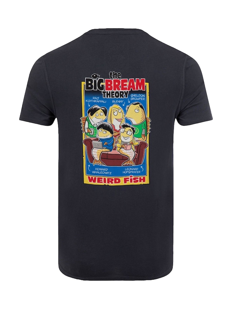 Weird Fish Blue Big Bream Theory Back Print Artist T-Shirt - Image 6 of 6