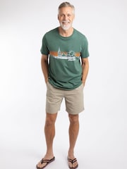 Weird Fish Green Nautical Sky Front Print Graphic T-Shirt - Image 3 of 6