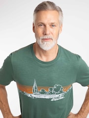 Weird Fish Green Nautical Sky Front Print Graphic T-Shirt - Image 4 of 6