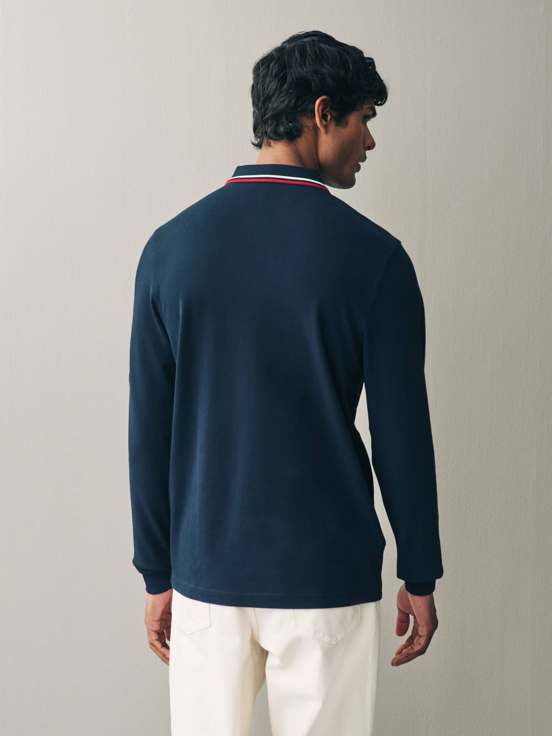 Buy Fred Perry Long Sleeve Twin Tipped Polo Shirt from Next USA