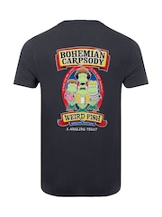 Weird Fish Blue Bohemian Carpsody Back Print Angling Trust Artist T-Shirt - Image 7 of 7
