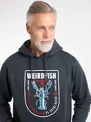 Weird Fish Mckay Front Print Hoodie Sweatshirt - Imagen 4 de 7