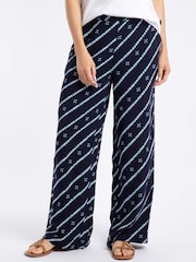 Weird Fish Mounira Printed Wide Leg Trousers - Imagen 1 de 6