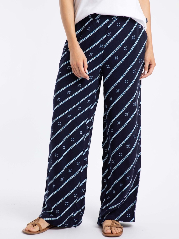 Weird Fish Mounira Printed Wide Leg Trousers - Imagen 1 de 6