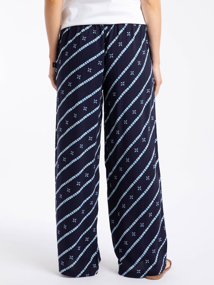 Weird Fish Mounira Printed Wide Leg Trousers - Imagen 2 de 6