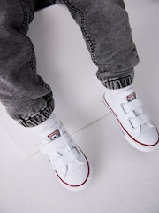 Converse White Chuck Ox 2V Infant Trainers - Image 1 of 9