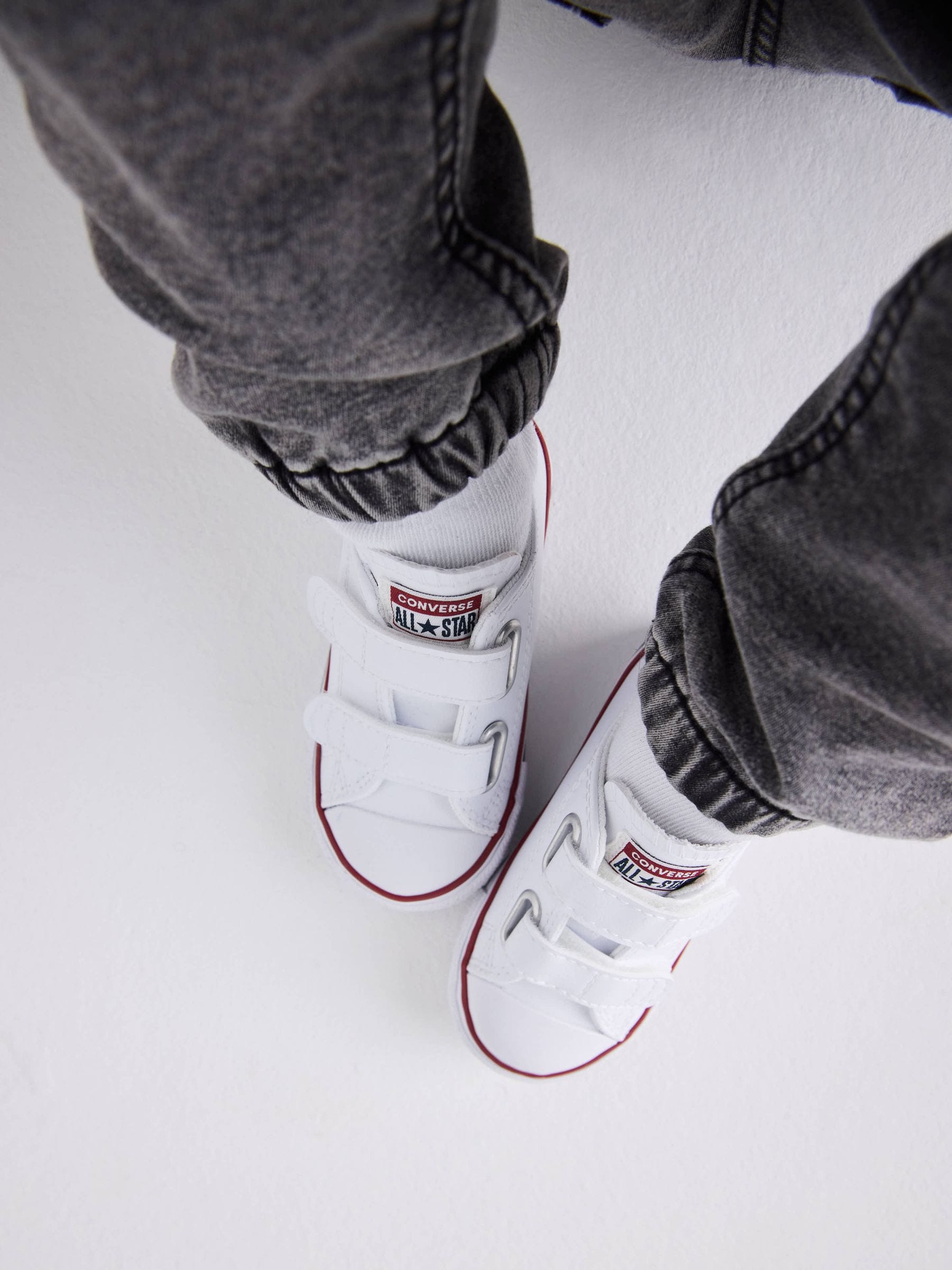 Buy Converse White Leather Chuck Ox 2V Infant Trainers from Next Ireland
