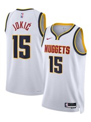 Nike White Denver Nuggets Association Edition Swingman Jersey - Nikola Jokic - Image 1 of 3