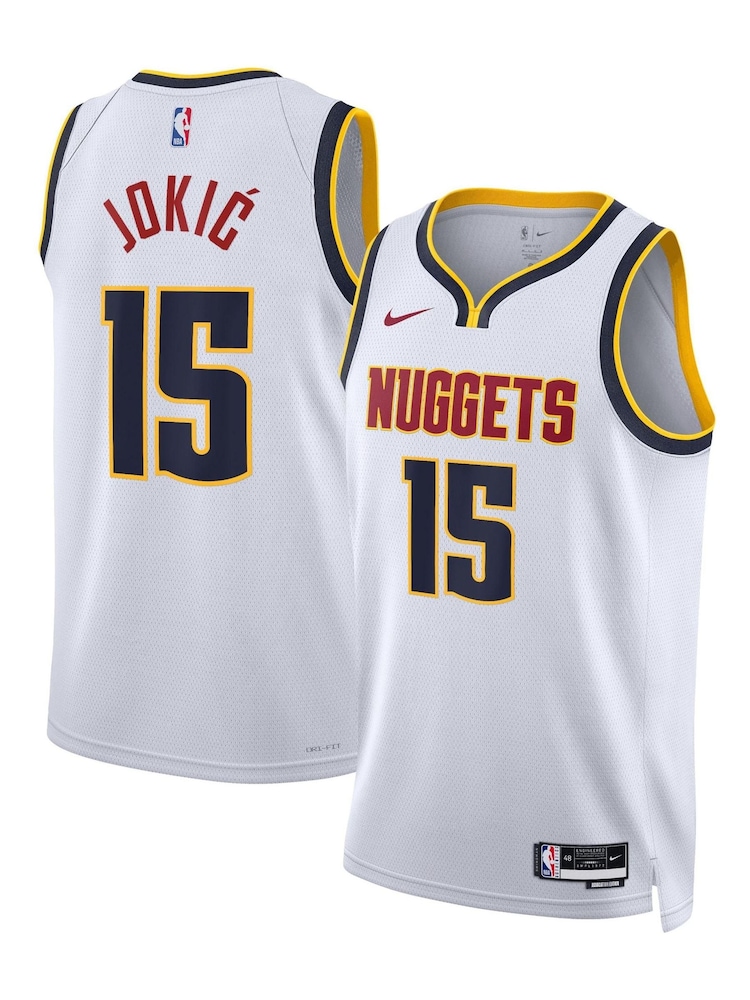 Nike White Denver Nuggets Association Edition Swingman Jersey - Nikola Jokic - Image 1 of 3