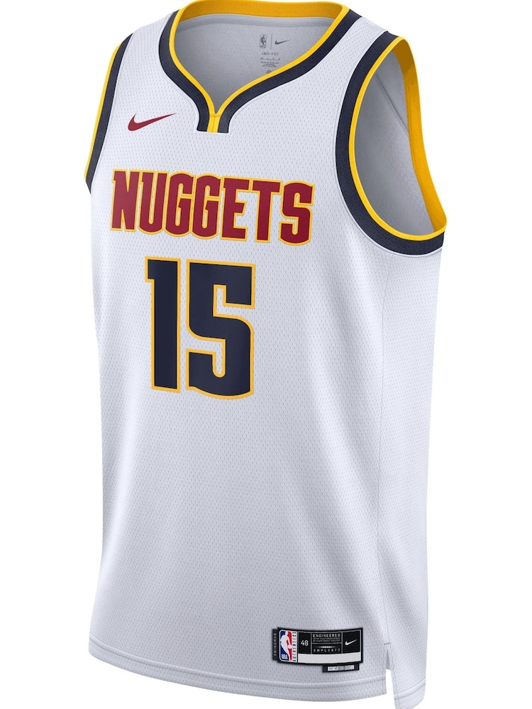 Nike White Denver Nuggets Association Edition Swingman Jersey - Nikola Jokic - Image 2 of 3