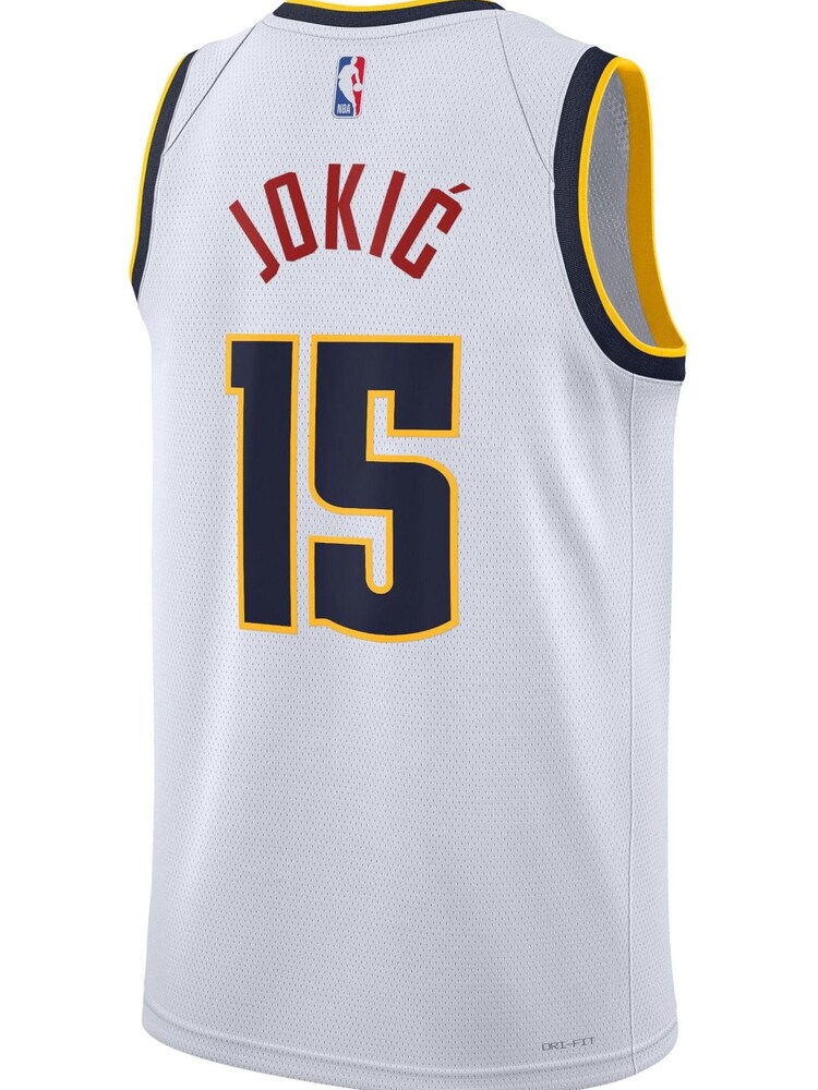 Nike White Denver Nuggets Association Edition Swingman Jersey - Nikola Jokic - Image 3 of 3