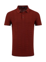 Weird Fish Emmet Trophy Neck Knitted Polo Shirt - Imagen 6 de 7
