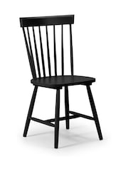 Julian Bowen Set of 2 Black Torino Dining Chairs - Image 2 of 3
