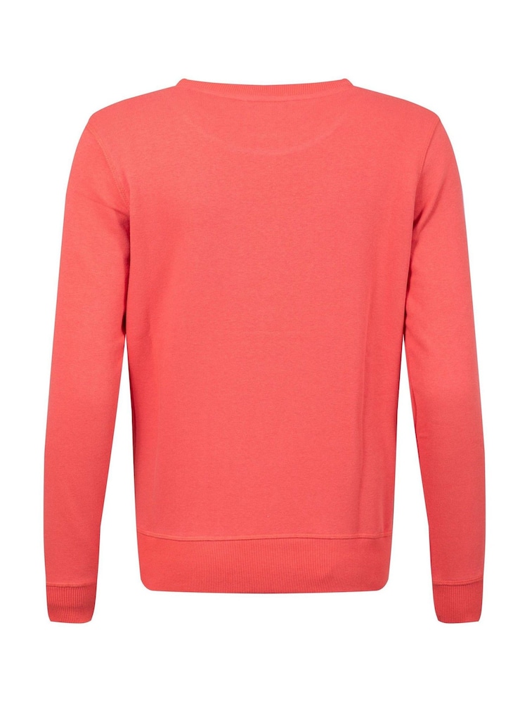 Weird Fish Pink Aurora Graphic Crew Neck Sweatshirt - Image 6 of 6