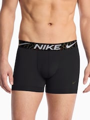 Nike Black Essential Micro Boxer Trunks 3 Pack - Image 2 of 4