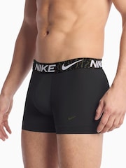 Nike Black Essential Micro Boxer Trunks 3 Pack - Image 3 of 4