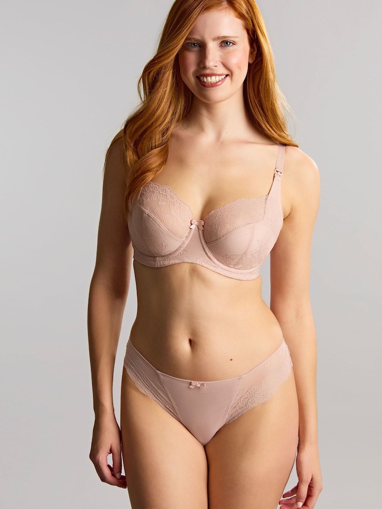 Panache Natural Ana Wired Lace Nursing Bra - Image 2 of 4