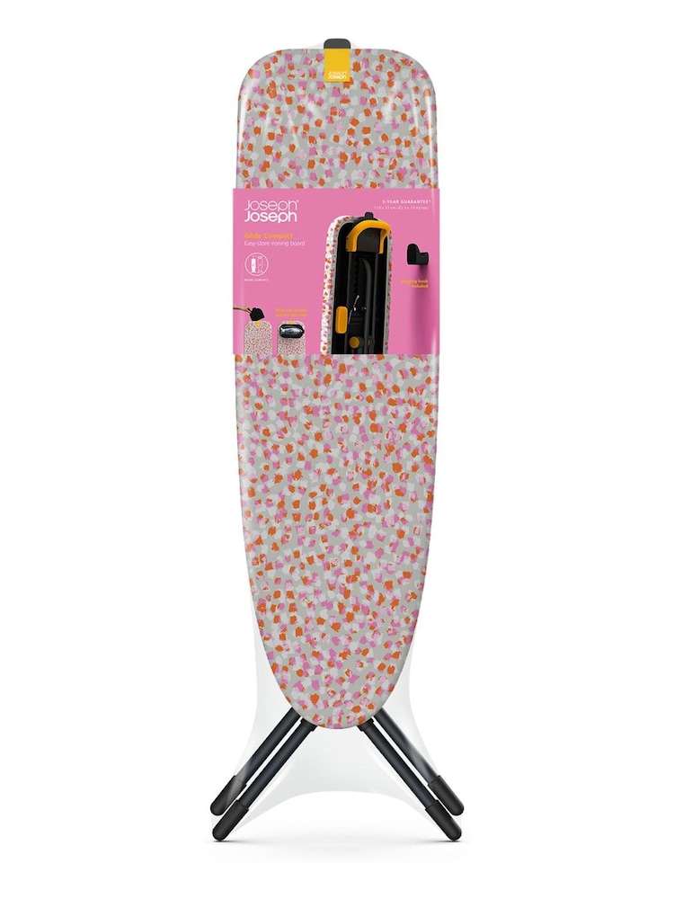 Joseph Joseph Pink Glide Compact Ironing Board Peach Blossom - Image 2 of 7