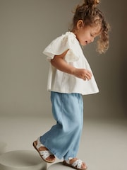 Denim Wide Leg Trousers (3mths-7yrs) - Image 1 of 9