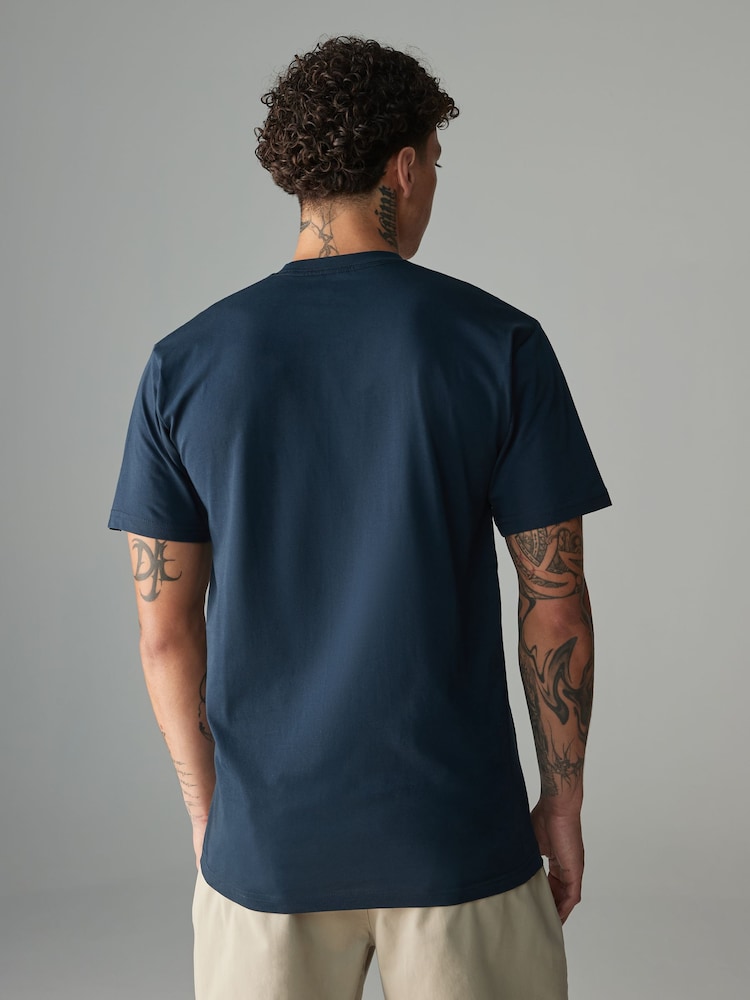 Vans Blue 100% Cotton Shore Club T-Shirt - Image 2 of 5