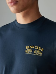 Vans Blue 100% Cotton Shore Club T-Shirt - Image 3 of 5