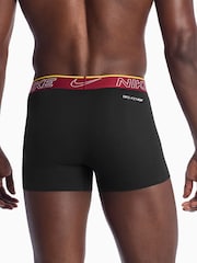 Nike Black Elite Cotton Stretch Boxer Trunks 2 Pack - Image 3 of 4