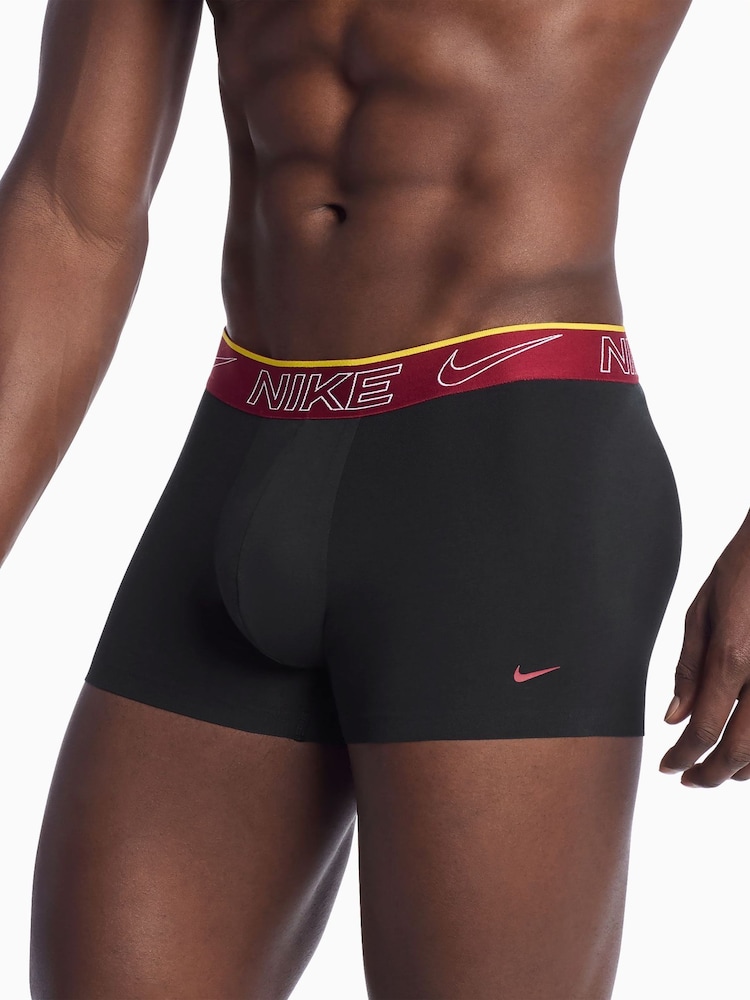 Nike Black Elite Cotton Stretch Boxer Trunks 2 Pack - Image 4 of 4 Nike Black Elite Cotton Stretch Boxer Trunks 2 Pack - Image 4 of 4