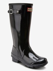 Hunter Black Gloss Original Wellies - Image 2 of 7