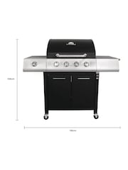 Charles Bentley Black 5 Burner Premium Gas BBQ - Image 6 of 6