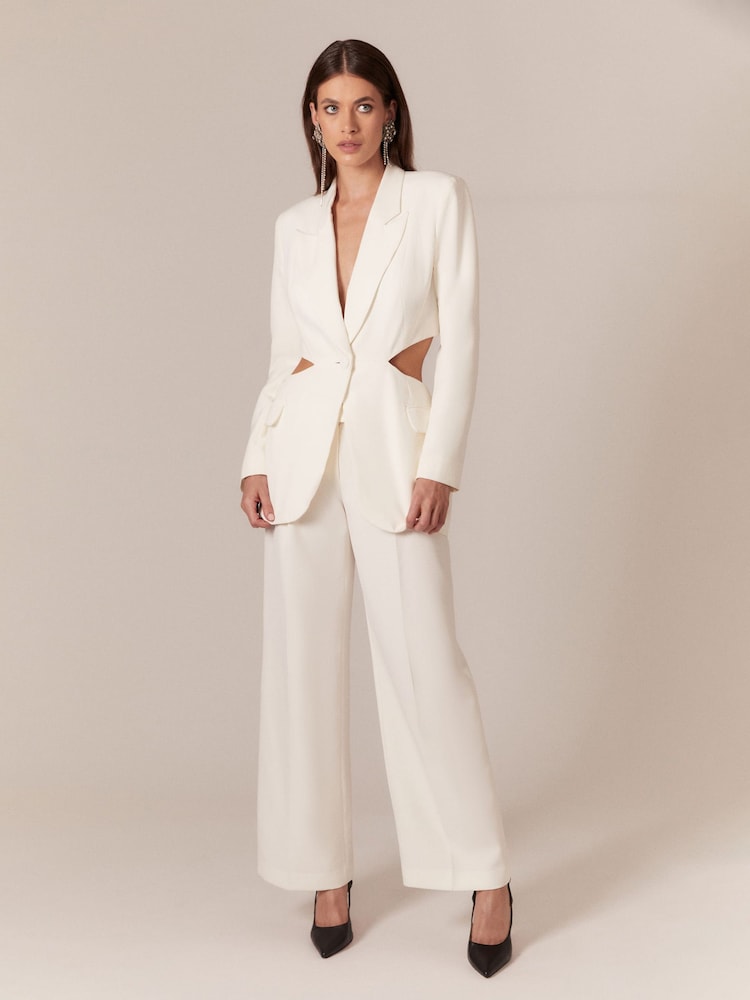 Bardot White Cassian Tailored Wide Leg Trousers - Image 1 of 5