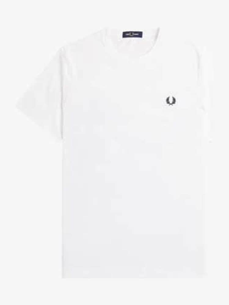 Fred Perry 100% Cotton Laurel Wreath Back Print T-Shirt - Image 3 of 4