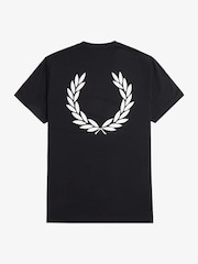 Fred Perry 100% Cotton Laurel Wreath Back Print T-Shirt - Image 4 of 4