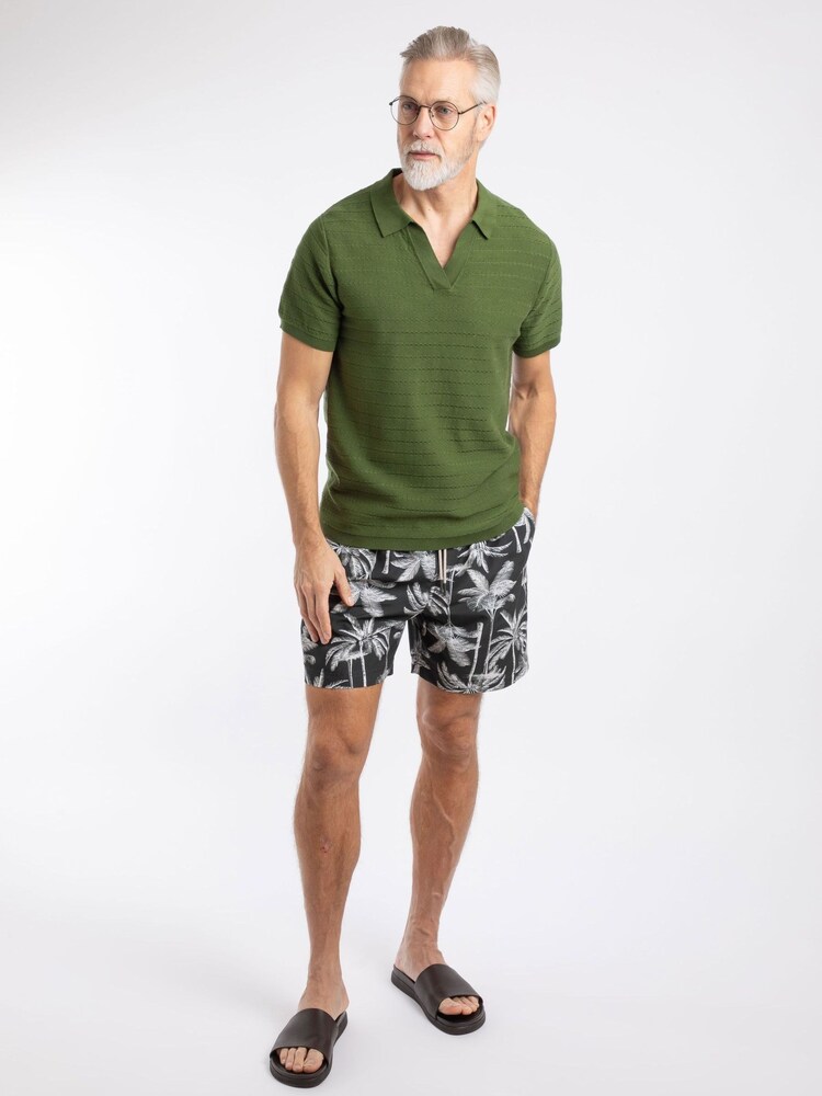 Weird Fish Tyne Trophy Neck Knitted Polo Shirt - Imagen 1 de 6