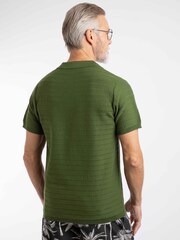 Weird Fish Tyne Trophy Neck Knitted Polo Shirt - Imagen 2 de 6