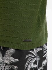 Weird Fish Tyne Trophy Neck Knitted Polo Shirt - Imagen 4 de 6