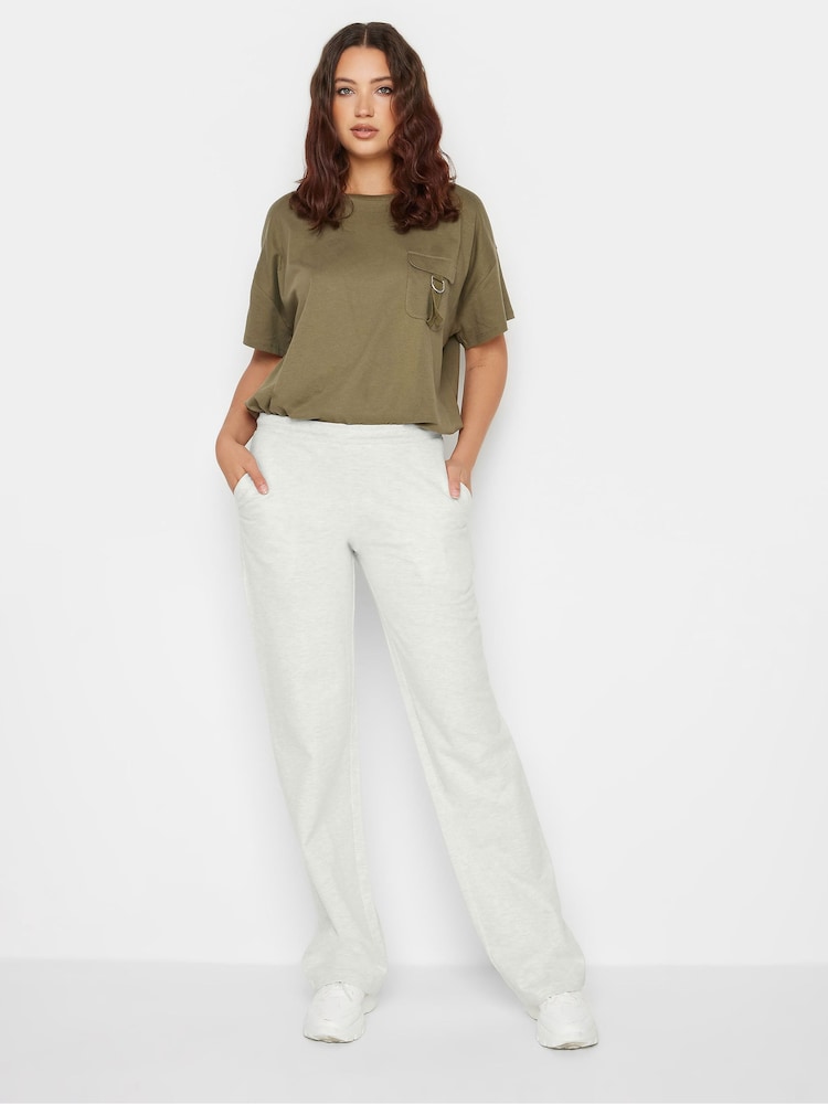 Long Tall Sally White Wide Leg Joggers - Image 3 of 4