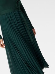 Forever New Green Posey Woven Mix Knit Dress - Image 4 of 4