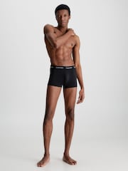 Calvin Klein Black/Coral Low Rise Boxers 3 Pack - Image 4 of 5