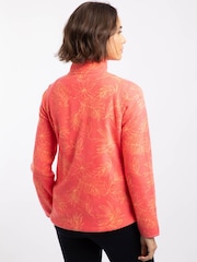 Weird Fish Pink Rochelle Full Zip Printed Micro Fleece - Image 2 of 7