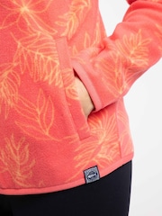 Weird Fish Pink Rochelle Full Zip Printed Micro Fleece - Image 5 of 7