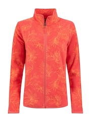 Weird Fish Pink Rochelle Full Zip Printed Micro Fleece - Image 6 of 7